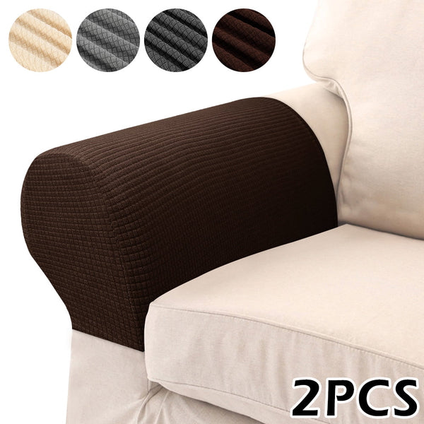 2Packs Stretch Armrest Covers Sofa Arm Covers for Chairs Couch Anti-Slip Armchair Furniture Slipcovers for Recliner Sofa Armrest Protector Recliner